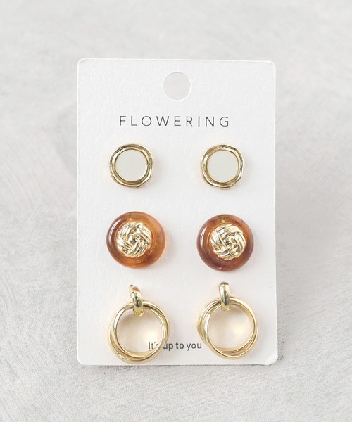 Flowering(フラワーリング)の「モチーフ/セットピアス【6個セット】(ピアス(両耳用)・レディース・その他12/その他17/その他10/その他13/その他22/その他21/その他3/その他4/その他14/その他6/その他2/その他19/その他20/その他18/その他11/その他9/その他16/その他8/その他1/その他5/その他7/その他15・FREE)」の2枚目の写真