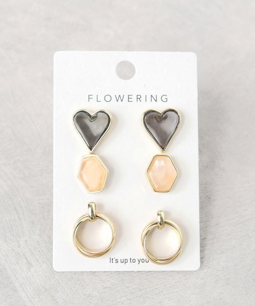Flowering(フラワーリング)の「モチーフ/セットピアス【6個セット】(ピアス(両耳用)・レディース・その他12/その他17/その他10/その他13/その他22/その他21/その他3/その他4/その他14/その他6/その他2/その他19/その他20/その他18/その他11/その他9/その他16/その他8/その他1/その他5/その他7/その他15・FREE)」の3枚目の写真