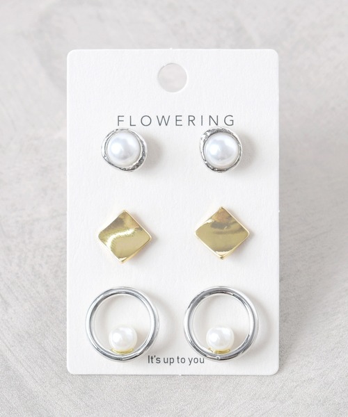 ピアスセット① ピアスセット7ペア 曜日別 スタッドピアス[品番：JRKW0002656