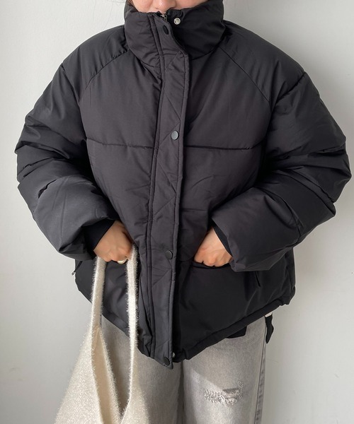 210nouve(トゥージュヌーブ)の「ボリュームフェイクダウントブルゾン(ダウンジャケット/コート・レディース・ブラック/ベージュ・FREE)」の15枚目の写真