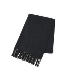 Perfect Suit FActory | ロング　コットンマフラー　V.FRAAS　グレー/ネイビー(マフラー)