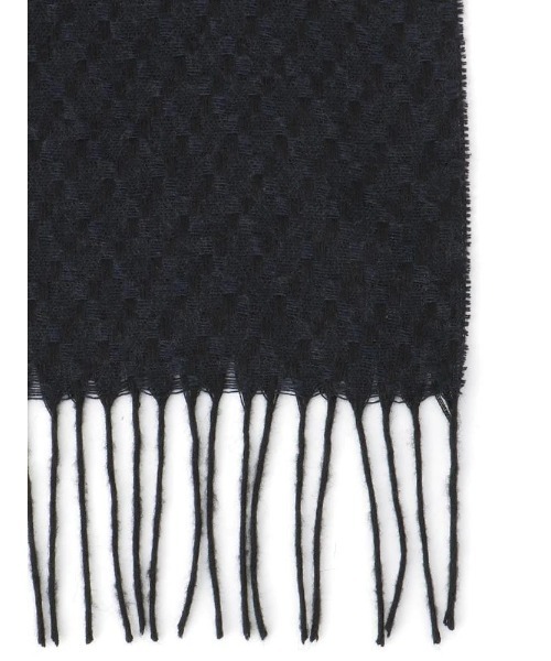 Perfect Suit FActory（パーフェクトスーツファクトリー）の「ロング　コットンマフラー　V.FRAAS　グレー/ネイビー（マフラー・メンズ・グレー/ネイビー・FREE）」の9枚目の写真