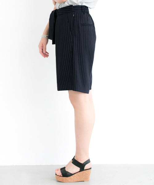 URBAN RESEARCH（アーバンリサーチ）の「UR フロントリボンハーフパンツ（その他パンツ・レディース・ブラック/ネイビー・FREE）」の18枚目の写真