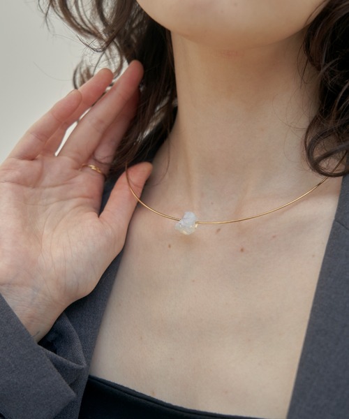 ネックレス・チョーカー [LAN ARCHIVE_official][1113] Clear Stone Necklace gem stone choker（チョーカー）｜unsheer（アンシアー）の
