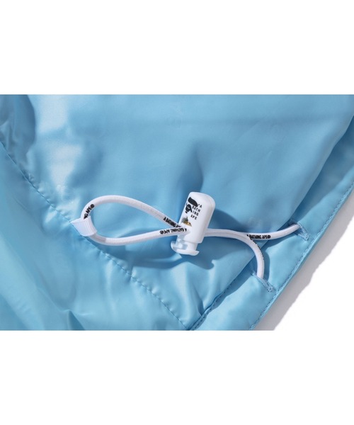 A BATHING APE(アベイシングエイプ)の「BAPE LOGO PATTERN DOWN JACKET L(ダウンジャケット/コート・レディース・サックスブルー/ブラック・SMALL/MEDIUM)」の12枚目の写真