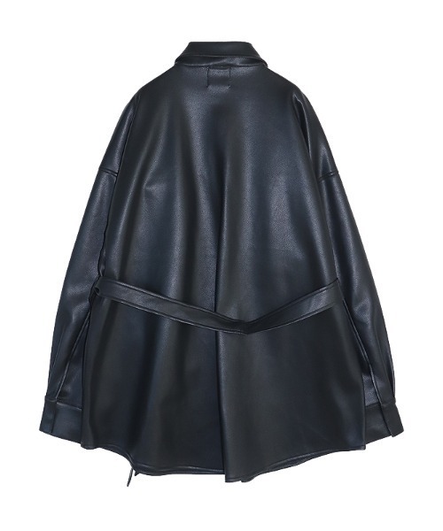 AMAIL(アマイル)の「Vegan leather point Jacket(その他アウター・レディース・アイボリー/ブラック・FREE)」の13枚目の写真