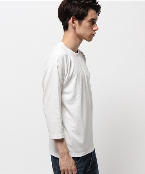 RAGEBLUE（レイジブルー）の「TRPUドロップTシャツ7分袖/567783（Tシャツ/カットソー・メンズ・ネイビー/オリーブ/ブラック/ベージュ/ホワイト・MEDIUM/LARGE）」の13枚目の写真