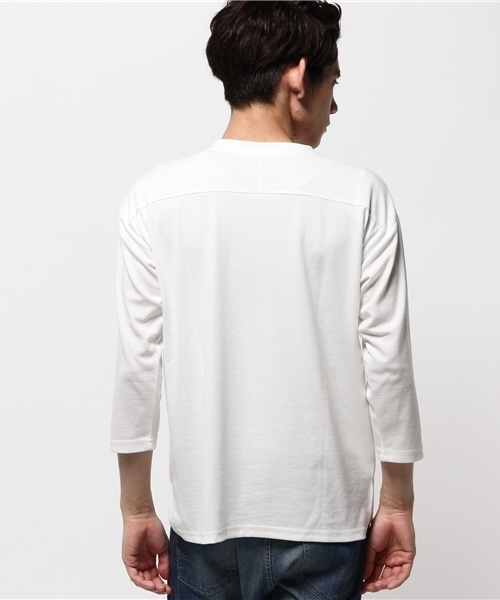 RAGEBLUE（レイジブルー）の「TRPUドロップTシャツ7分袖/567783（Tシャツ/カットソー・メンズ・ネイビー/オリーブ/ブラック/ベージュ/ホワイト・MEDIUM/LARGE）」の6枚目の写真