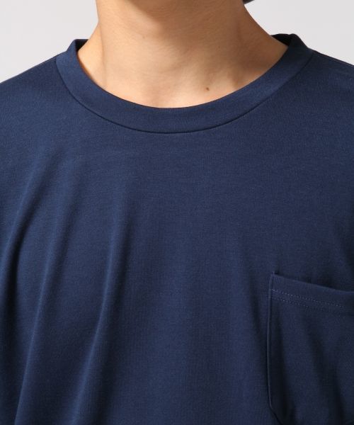 RAGEBLUE（レイジブルー）の「TRPUドロップTシャツ7分袖/567783（Tシャツ/カットソー・メンズ・ネイビー/オリーブ/ブラック/ベージュ/ホワイト・MEDIUM/LARGE）」の16枚目の写真