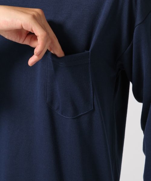 RAGEBLUE（レイジブルー）の「TRPUドロップTシャツ7分袖/567783（Tシャツ/カットソー・メンズ・ネイビー/オリーブ/ブラック/ベージュ/ホワイト・MEDIUM/LARGE）」の19枚目の写真