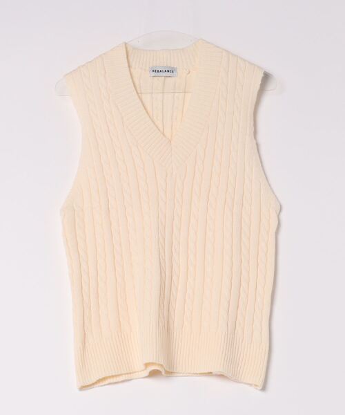 セール】レディースニットベスト（ベスト）｜REBALANCE（リバランス