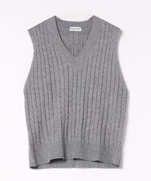 セール】レディースニットベスト（ベスト）｜REBALANCE（リバランス