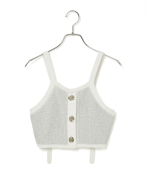 ADAM ET ROPE'（アダムエロペ）の「ラメパターンニットキャミ（キャミソール・レディース・ゴールド系その他/シルバー系その他・FREE）」の10枚目の写真