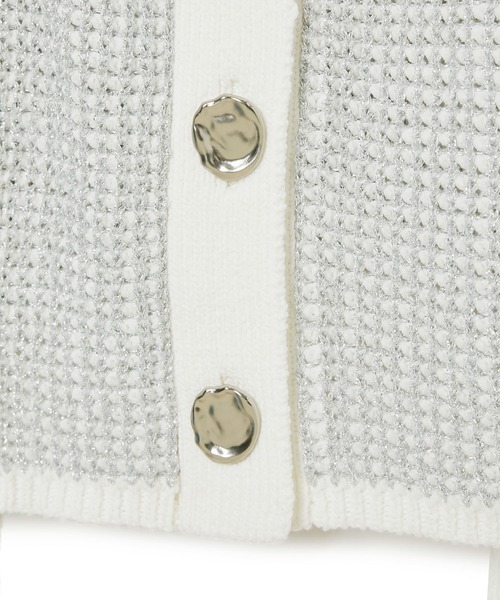 ADAM ET ROPE'（アダムエロペ）の「ラメパターンニットキャミ（キャミソール・レディース・ゴールド系その他/シルバー系その他・FREE）」の15枚目の写真