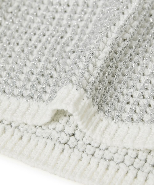 ADAM ET ROPE'（アダムエロペ）の「ラメパターンニットキャミ（キャミソール・レディース・ゴールド系その他/シルバー系その他・FREE）」の16枚目の写真