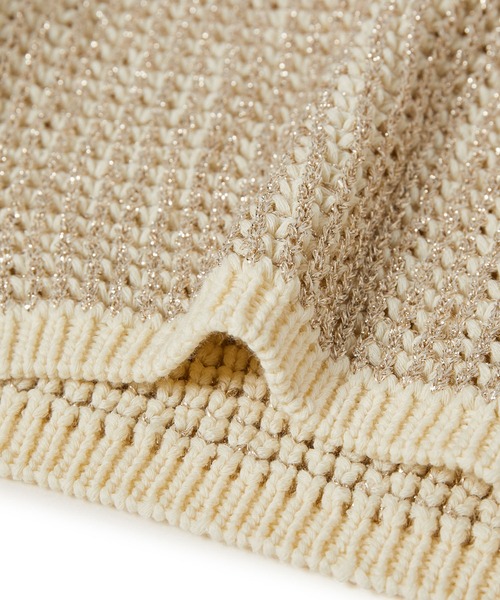 ADAM ET ROPE'（アダムエロペ）の「ラメパターンニットキャミ（キャミソール・レディース・ゴールド系その他/シルバー系その他・FREE）」の18枚目の写真