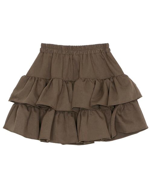 Figments(フィグメンツ)の「ボリュームフリルミニスカート(スカート・レディース・ブラック/ブラウン・FREE)」の16枚目の写真