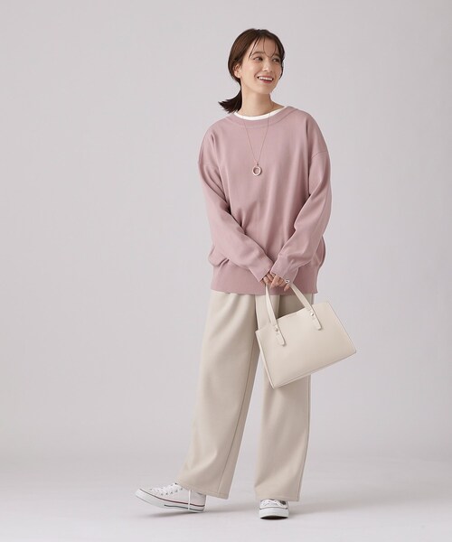 SHOO・LA・RUE（シューラルー）の「◆【高レビュー/前後2WAY/気温対策に】軽くて柔らかい スポンディッシュ カーディガン（カーディガン/ボレロ・レディース・アイボリー/ベビーピンク/ブラック/ライトブルー/ナチュラル/ホワイト系5・00）」の13枚目の写真