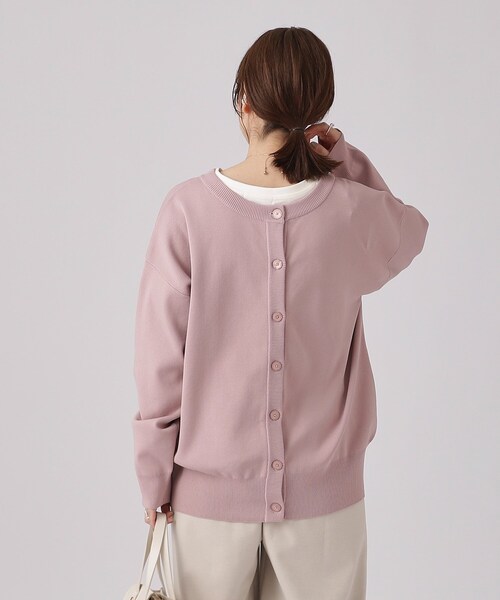 SHOO・LA・RUE（シューラルー）の「◆【高レビュー/前後2WAY/気温対策に】軽くて柔らかい スポンディッシュ カーディガン（カーディガン/ボレロ・レディース・アイボリー/ベビーピンク/ブラック/ライトブルー/ナチュラル/ホワイト系5・00）」の19枚目の写真