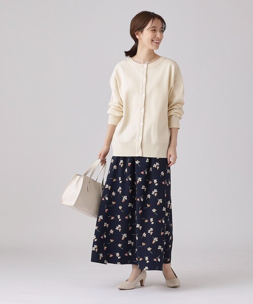 SHOO・LA・RUE（シューラルー）の「◆【高レビュー/前後2WAY/気温対策に】軽くて柔らかい スポンディッシュ カーディガン（カーディガン/ボレロ・レディース・アイボリー/ベビーピンク/ブラック/ライトブルー/ナチュラル/ホワイト系5・00）」の20枚目の写真