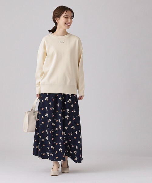 SHOO・LA・RUE（シューラルー）の「◆【高レビュー/前後2WAY/気温対策に】軽くて柔らかい スポンディッシュ カーディガン（カーディガン/ボレロ・レディース・アイボリー/ベビーピンク/ブラック/ライトブルー/ナチュラル/ホワイト系5・00）」の21枚目の写真