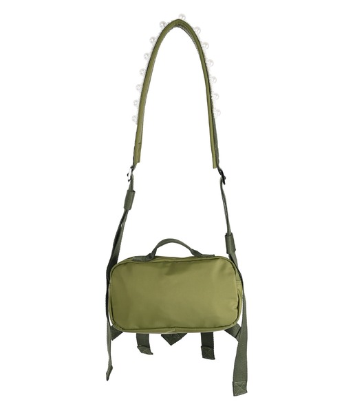 Narcissus（ナルシス）の「【Narcissus】パールボストンバッグ（ショルダーバッグ・レディース・カーキ/ブラック・FREE）」の7枚目の写真