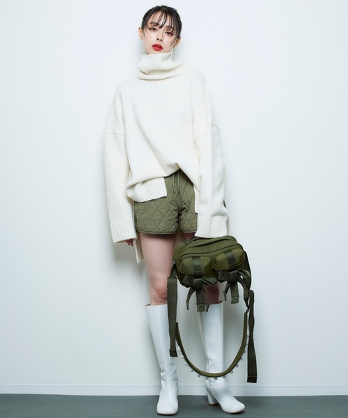 Narcissus（ナルシス）の「【Narcissus】パールボストンバッグ（ショルダーバッグ・レディース・カーキ/ブラック・FREE）」の13枚目の写真