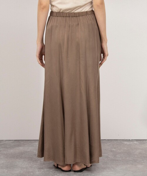 Cu/R Maxi スカートキュプラレーヨンマキシスカート DEUXIEME CLASSE - Cu/R Maxi スカート ブラックの通販 by miwa