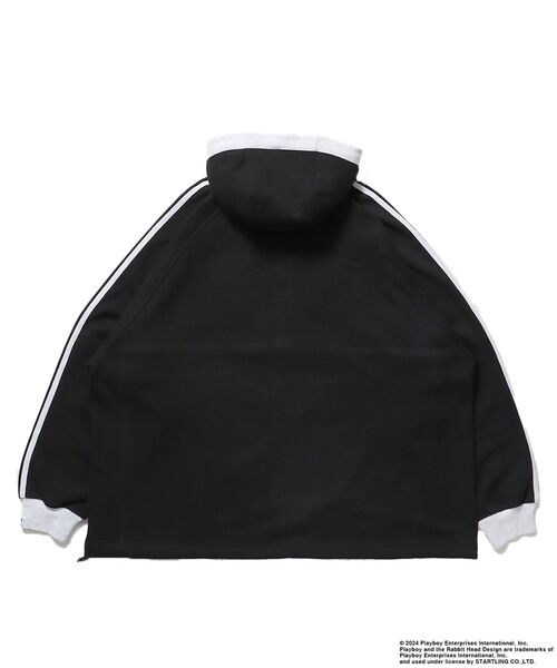 PLAYBOY(プレイボーイ)の「【SEQUENZ(シークエンズ)】PB FADE 1/2 ZIP HOODIE(パーカー・メンズ・ブラック/グレー・X-LARGE/LARGE/MEDIUM)」の20枚目の写真