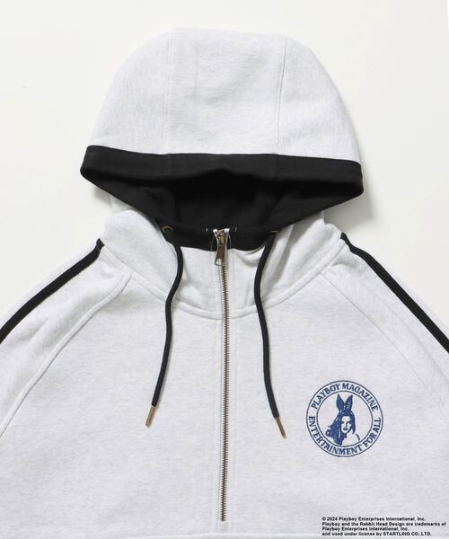 【セール】【SEQUENZ（シークエンズ）】PB FADE 1/2 ZIP HOODIE（パーカー）｜PLAYBOY（プレイボーイ） pattayablatt.com