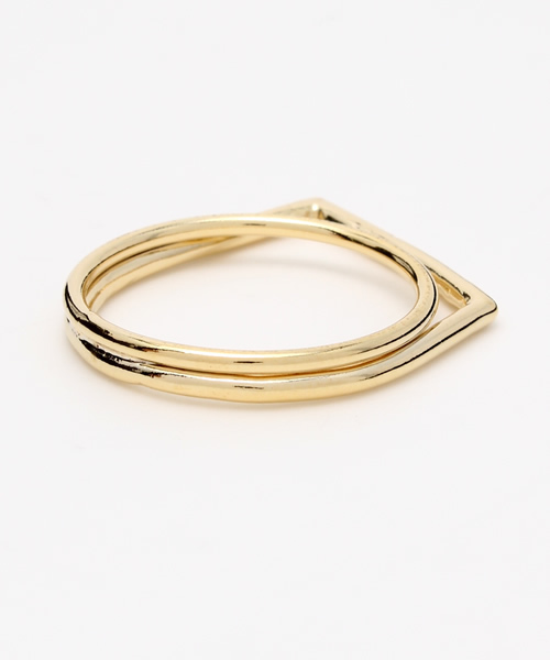 KBF（ケイビーエフ）の「KBF とんがりリング（リング・レディース・シルバー/ゴールド・SMALL/MEDIUM）」の3枚目の写真
