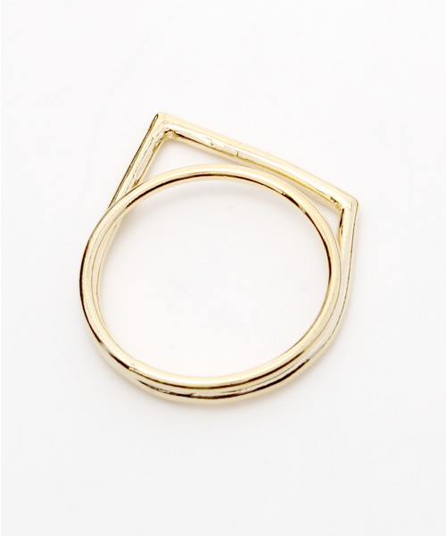 KBF（ケイビーエフ）の「KBF とんがりリング（リング・レディース・シルバー/ゴールド・SMALL/MEDIUM）」の4枚目の写真