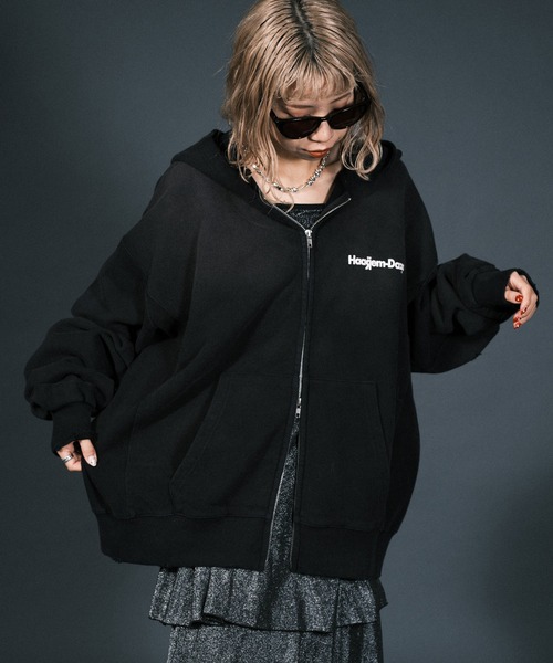 RePRODUCTION LABEL(リプロダクションレーベル)の「【ユニセックス】【RePRODUCTION LABEL / リプロダクションレーベル】ワンポイントロゴジップパーカー(パーカー・レディース・パープル/ブラック/グレー・FREE)」の17枚目の写真