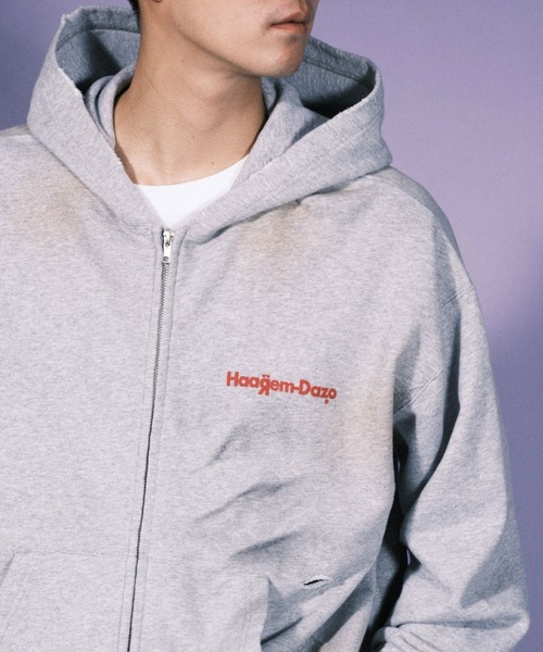 RePRODUCTION LABEL(リプロダクションレーベル)の「【ユニセックス】【RePRODUCTION LABEL / リプロダクションレーベル】ワンポイントロゴジップパーカー(パーカー・レディース・パープル/ブラック/グレー・FREE)」の20枚目の写真