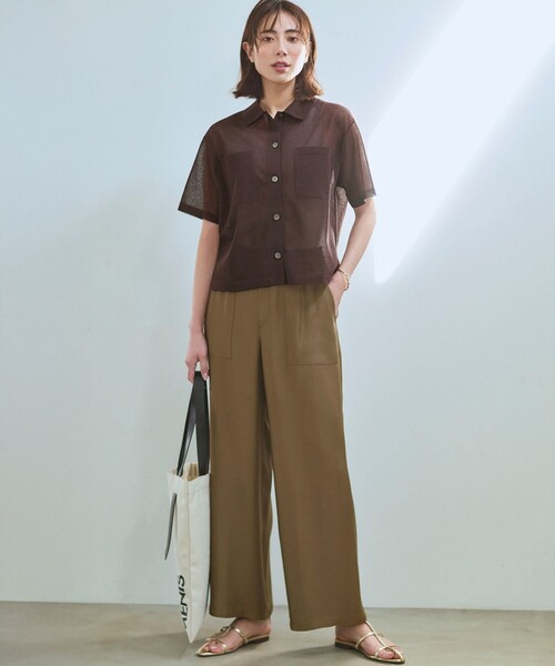 23区(ニジュウサンク)の「コットンリブ タンクトップ(タンクトップ・レディース・ブラック系/ベージュ系/ホワイト系1/ホワイト系/ブラック系1/ブラウン系・40/38)」の17枚目の写真
