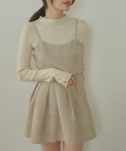 ACYM(アシーム)の「Tweed corset ビスチェ(その他トップス・レディース・ベージュ/ブラック・FREE)」の17枚目の写真