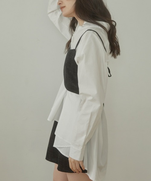 ACYM(アシーム)の「Tweed corset ビスチェ(その他トップス・レディース・ベージュ/ブラック・FREE)」の13枚目の写真