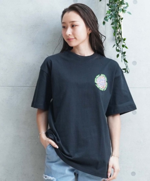 SANTA CRUZ（サンタクルーズ）の「【ムラサキスポーツ限定】SANTACRUZ/サンタクルーズ オーバーサイズTシャツ バックプリント 502241437（Tシャツ/カットソー・レディース・スミクロ/ホワイト/ライトブルー・XL/L/M）」の10枚目の写真