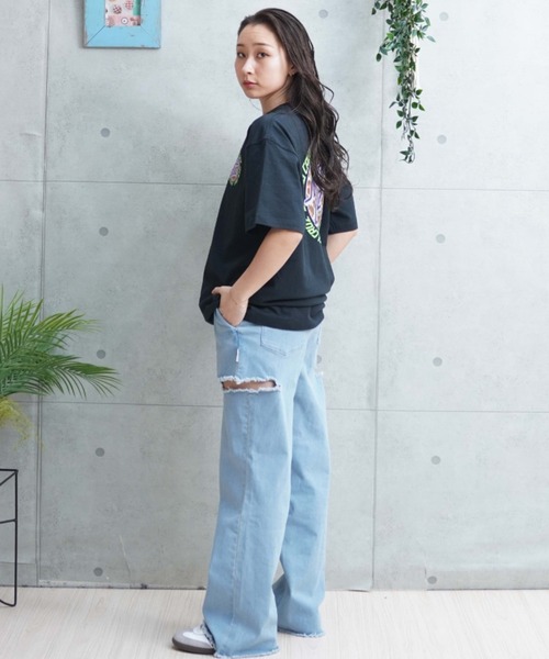 SANTA CRUZ サンタクルーズ 半袖 Tシャツ レディース バックプリント オーバーサイズ 古着風 502253437 ムラサキスポーツ限定 SANTA CRUZ サンタクルーズ 半袖 Tシャツ レディース バック