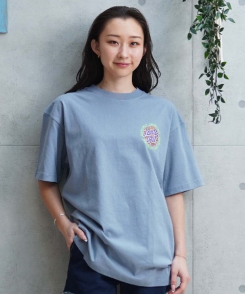 SANTA CRUZ（サンタクルーズ）の「【ムラサキスポーツ限定】SANTACRUZ/サンタクルーズ オーバーサイズTシャツ バックプリント 502241437（Tシャツ/カットソー・レディース・スミクロ/ホワイト/ライトブルー・XL/L/M）」の16枚目の写真