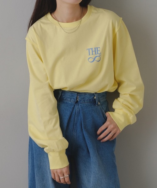 Kastane(カスタネ)の「【M.Lサイズ/ユニセックス】B 8GARDEN ロゴロンT(Tシャツ/カットソー・レディース・ブラック/ホワイト系その他/レモンイエロー/ブルー/ホワイト系その他2/イエロー・M/L)」の5枚目の写真