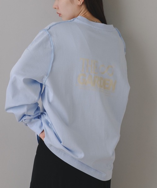 Kastane(カスタネ)の「【M.Lサイズ/ユニセックス】B 8GARDEN ロゴロンT(Tシャツ/カットソー・レディース・ブラック/ホワイト系その他/レモンイエロー/ブルー/ホワイト系その他2/イエロー・M/L)」の4枚目の写真