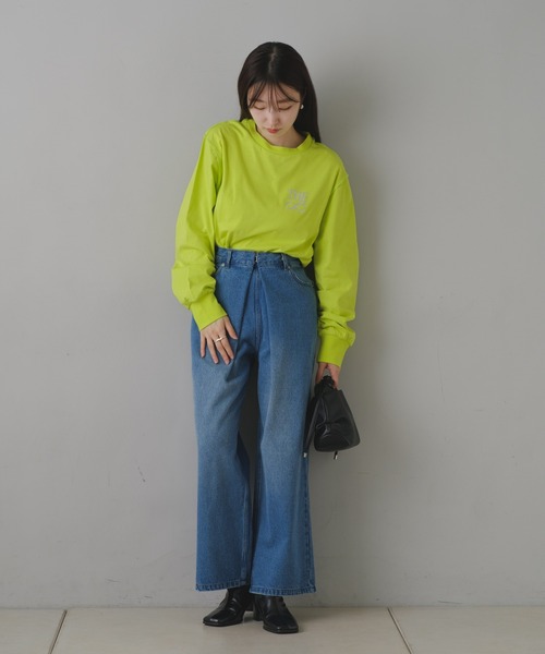 Kastane(カスタネ)の「【M.Lサイズ/ユニセックス】B 8GARDEN ロゴロンT(Tシャツ/カットソー・レディース・ブラック/ホワイト系その他/レモンイエロー/ブルー/ホワイト系その他2/イエロー・M/L)」の10枚目の写真