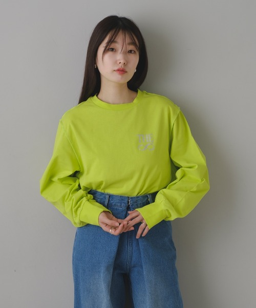 Kastane(カスタネ)の「【M.Lサイズ/ユニセックス】B 8GARDEN ロゴロンT(Tシャツ/カットソー・レディース・ブラック/ホワイト系その他/レモンイエロー/ブルー/ホワイト系その他2/イエロー・M/L)」の9枚目の写真