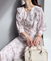 one after another NICE CLAUP | フリルロングワンピース/WEB限定(ワンピース)