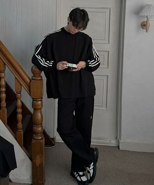 ASCLO(エジュクロ)の「ASCLO 3 TAP Megafit Russell T Shirt(Tシャツ/カットソー・メンズ・グレー/アイボリー/ブラック・FREE)」の14枚目の写真