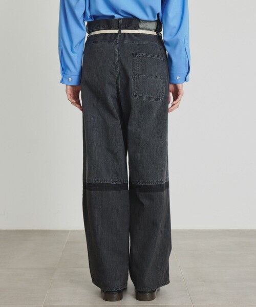PUBLIC TOKYO（パブリックトウキョウ）の「〈セットアップ対応〉SHIOTA 2トーンデニムパンツ（デニムパンツ・メンズ・ライトブルー/ダークグレー・3/1/2）」の18枚目の写真
