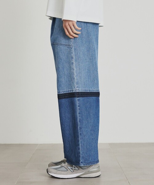 PUBLIC TOKYO SHIOTA 2トーンデニムパンツ 裾上げ済み PUBLIC TOKYO（パブリックトウキョウ）の「〈セットアップ対応