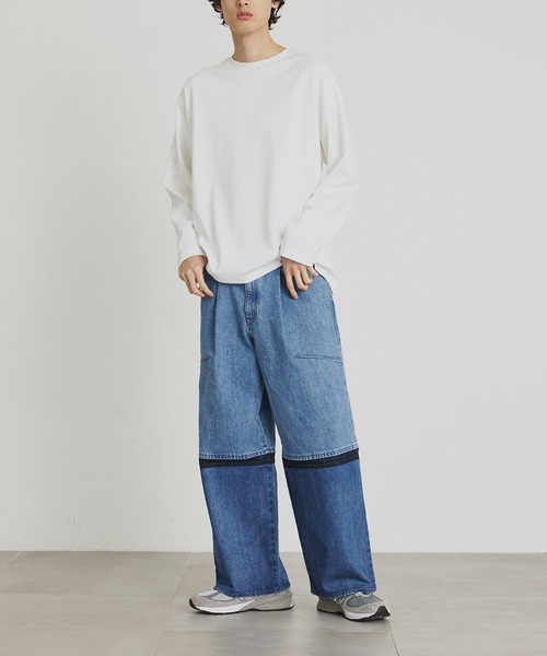 PUBLIC TOKYO SHIOTA 2トーンデニムパンツ 裾上げ済み PUBLIC TOKYO（パブリックトウキョウ）の「〈セットアップ対応