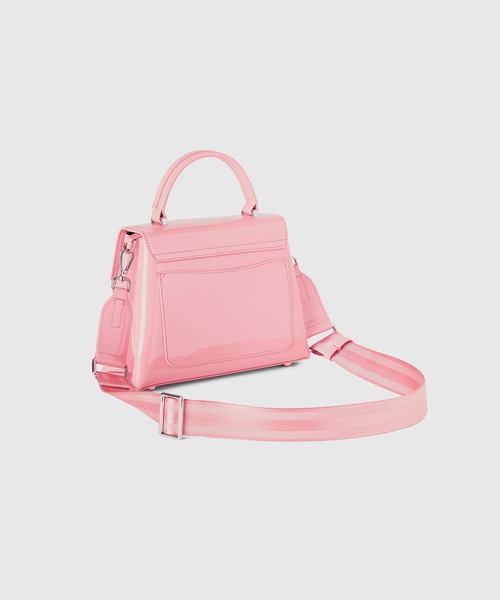 BENETTON (UNITED COLORS OF BENETTON)（ベネトンユナイテッドカラーズオブベネトン）の「メタルロゴフェイクレザー２WAYミディアムショルダーバッグ（ショルダーバッグ・レディース・ブラック/ブルー/クリーム/ライトピンク・FREE）」の18枚目の写真